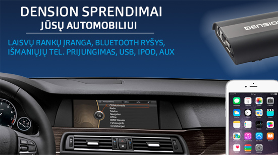 “Dension” produktai Jūsų automobiliui